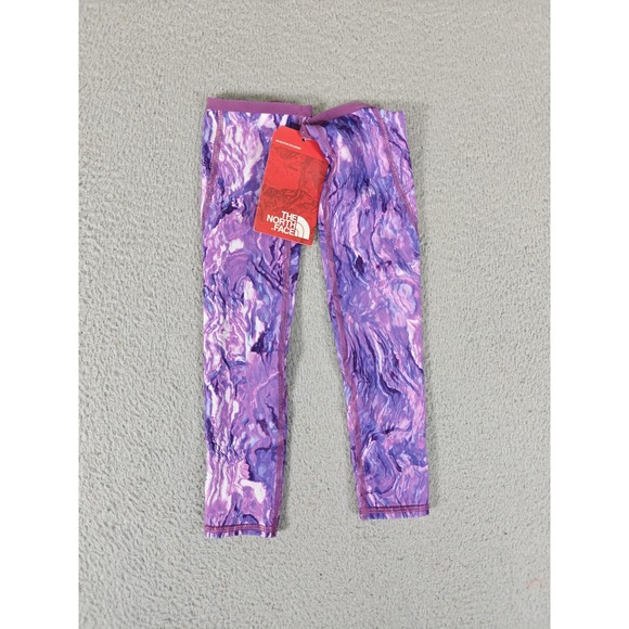 The North Face Arm Warmers Womens Small Purple Marbled Print Running NWT CLL2RL - Picture 1 of 10